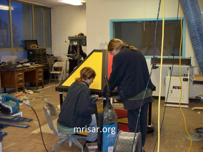MRISAR Team members in one of our workshops at MRISAR’s North Dakota Complex. It is a 36,000 sq. ft. former school that is situated on ten acres. We relocated to this location from Michigan in 2010.