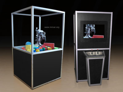 MRISAR's Telepresence 3 Finger Robot Arm Exhibit Component Kits
(build your own case)