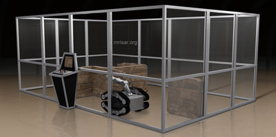 Robotic Simulator; MRISAR's Simulator Robotic Search & Rescue Mobile Robot Exhibit. This exhibit conforms to STEM education.