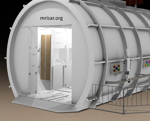 Space Exhibit; Space Station Titan Module Simulator with Interactive Robotics and Interchangeable Elements by MRISAR.