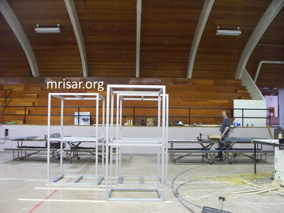 MRISAR Team members fabricating Robotic exhibits.
