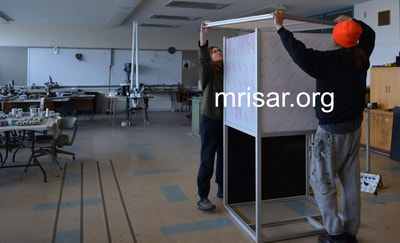 MRISAR Team members fabricating Robotic exhibits.