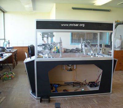 Robotic exhibits being fabricated by the MRISAR team. They have designed the earth’s largest selection of world-class, public use, interactive robotic exhibits.