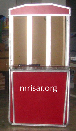 Interactive Science Exhibit; Talking Display Case, during the fabrication process. This is designed and fabricated by MRISAR. We have been making them since 2000.