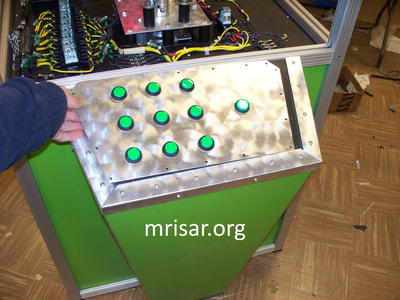 MRISAR's R&D Team fabricating our Cybermatrix exhibit.  We designed this exhibit in 1999.