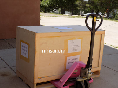 Interactive Science Exhibit; Shipping science exhibits, designed and fabricated by MRISAR. 