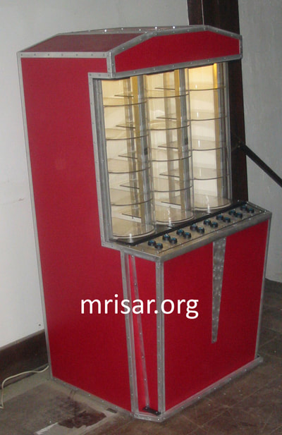 Interactive Science Exhibit; Talking Display Case, during the fabrication process. This is designed and fabricated by MRISAR. We have been making them since 2000.