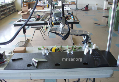 MRISAR R&D Team fabricating the first prototype of the Space Station Robotic Farming Simulator Exhibit.