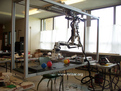 MRISAR R&D Team fabricating the first prototype of the Space Station Robotic Farming Simulator Exhibit.
