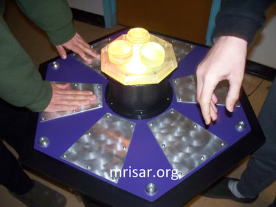 Interactive Science Exhibit; Mini Touch Spectrum, designed and fabricated by MRISAR. We made our first version in 1985.