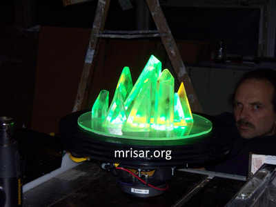 Interactive Science Exhibit; Touch Spectrum exhibit, designed and fabricated by MRISAR. We have been making them since 1999. MRISAR's team fabricating our Touch Spectrum exhibit. 