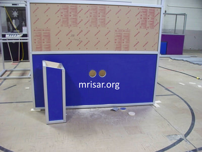 Robotic exhibit cases; MRISAR Team fabricating their standard exhibit cases.