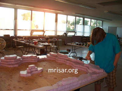 MRISAR image during the fabrication and testing process of our Planetary Probe Exhibit! We also sell this as a kit. Our kits have been incorporated into other company's cases; including the traveling exhibition "POPnology" and a NASA funded exhibition.  We have been making exhibit robotics since 1991.