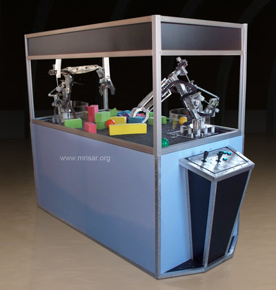Robotic Exhibits; MRISAR's Dual Combo 3 & 5 Finger Robotic Arm Exhibit. MRISAR has designed and fabricated the earth’s largest selection of world-class, public use, interactive robotic exhibits.