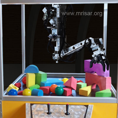 Robotic exhibit; MRISAR's Top Mounted 3 Finger Robotic Arm Exhibit
