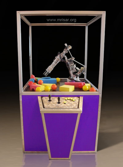 Robotic Exhibit; MRISAR's 5 Finger Robot Arm Base Mounted Exhibit 