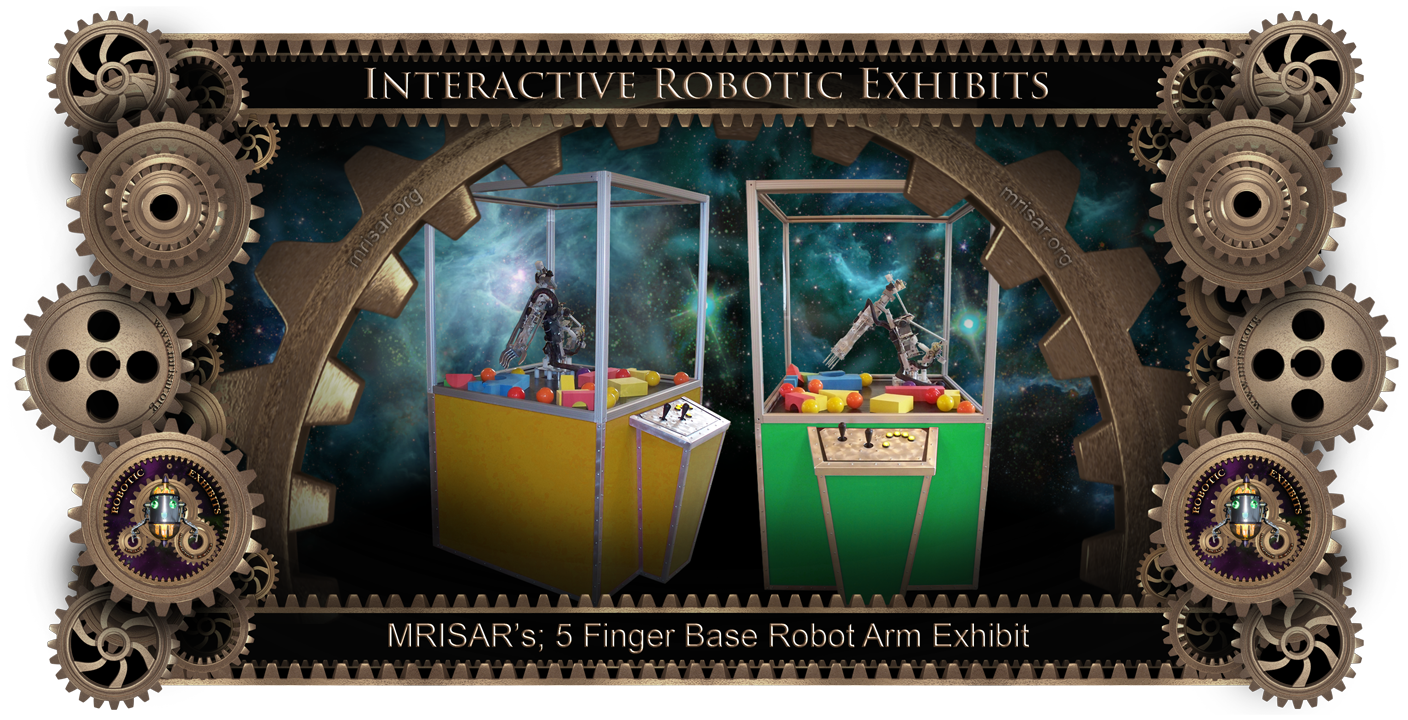 MRISAR's 5 Finger Robot Arm Base Mounted Exhibit