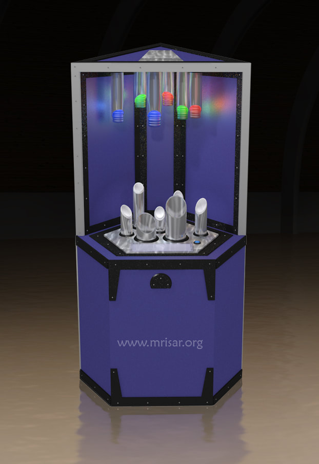 MRISAR's Interactive Floor Standing Photonic Spectrum Exhibit.