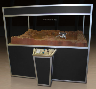 Simulator Planetary Robot. MRISAR’s Planetary Probe Rover Exhibit. This exhibit relates to STEM education.