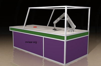 MRISAR's Robotic Table Hockey Exhibit. Human vs. Robot!