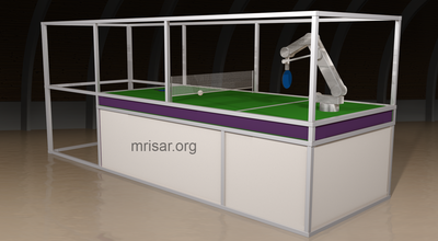 MRISAR's Robotic Table Tennis Exhibit. Human vs. Robot!