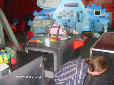 MRISAR's team setting up two of our 3 Finger Robot Arm Kits that were incorporated into “Robots; the Interactive Exhibition”. During its USA tour our part of the exhibition was hailed as being exceedingly popular. It won the THEA Award!