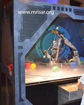 One of MRISAR’s 3 Finger Robot Arm Kits that was incorporated into the traveling exhibition  "Alien Worlds and Androids"!