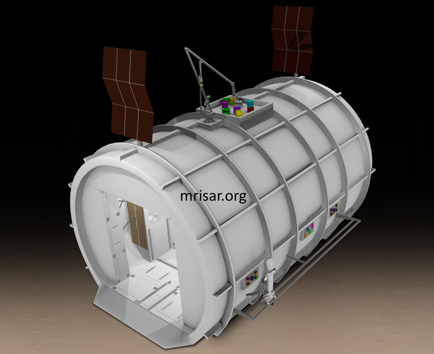 Space Exhibit; Space Station Module Simulator with Interactive, Interchangeable Elements by MRISAR