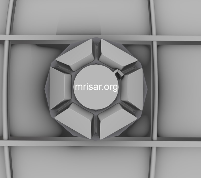 View of the cupola window modular with shutters closed for the Space Exhibit; Space Station Module Simulator with Interactive, Interchangeable Elements by MRISAR. 
