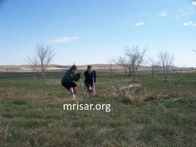 Seen here are MRISAR R&D Team members Aurora and Autumn Siegel removing old metal strips from the grounds shortly after relocating here. During the first 3 years after relocating, MRISAR’s Team hand-planted over 4,000 edible and medicinal trees and shrubs on the 10 acre grounds at our North Dakota Complex.