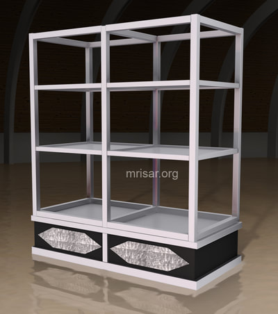MRISAR's Techy Double Adjustable Shelving Display Cases