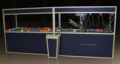 Robotic Exhibit; one of MRISAR's Rail Guided Robotic Arm Exhibits! 
